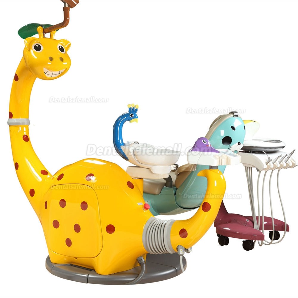 Lovely Kids Dental Unit Dentist Chair Children Cute Cartoon Dental Dolphin Dinosaur Treatment Chair DS-KID-7